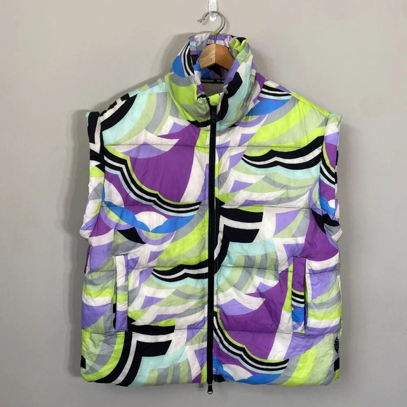 NWOT Free People FP Movement In A Bubble Patterned Puffer Vest Women's XS Active - Picture 4 of 16